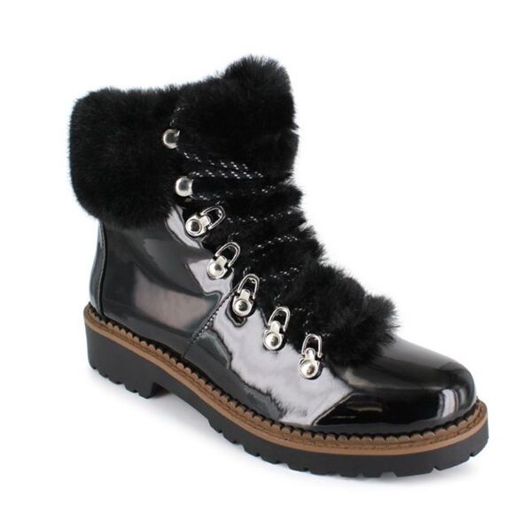 Portland Boot Company CECE Boots with Fur Trim A2 - Picture 1 of 10